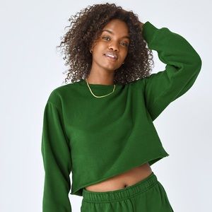 Aritzia Cropped Crewneck - Size L